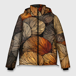 Мужская зимняя куртка Листья желтые
