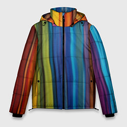 Мужская зимняя куртка Разноцветные вертикальные полосы