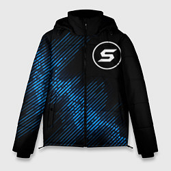 Куртка зимняя мужская Skillet звуковая волна, цвет: 3D-черный