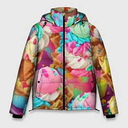 Куртка зимняя мужская Сладкая жизнь, цвет: 3D-светло-серый