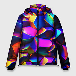Мужская зимняя куртка Бензиновые неоновые кристаллы