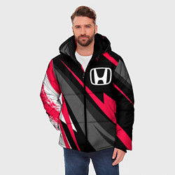 Куртка зимняя мужская Honda fast lines, цвет: 3D-черный — фото 2