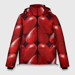 Мужская зимняя куртка Red hearts