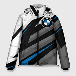Куртка зимняя мужская БМВ - спортивная униформа, цвет: 3D-черный