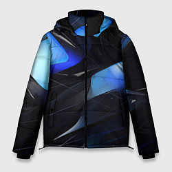 Куртка зимняя мужская Black blue elements, цвет: 3D-красный