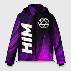 Куртка зимняя мужская HIM violet plasma, цвет: 3D-черный