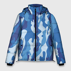 Куртка зимняя мужская Blue military, цвет: 3D-черный
