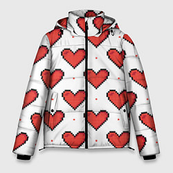 Мужская зимняя куртка Pixel heart