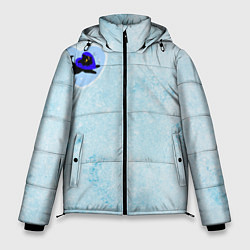 Куртка зимняя мужская Ледяное сердце и кошка любви, цвет: 3D-светло-серый