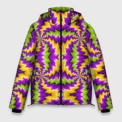 Мужская зимняя куртка Красочная иллюзия вращения