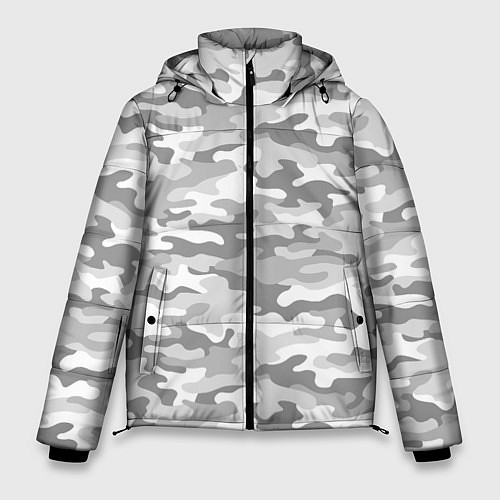 Мужская зимняя куртка Камуфляж серый / 3D-Светло-серый – фото 1