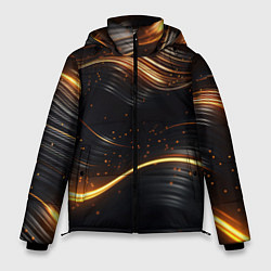 Куртка зимняя мужская Золотистые волны, цвет: 3D-светло-серый