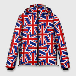 Куртка зимняя мужская Флаги Великобритании, цвет: 3D-светло-серый