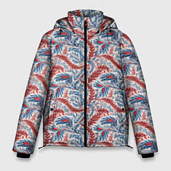 Мужская зимняя куртка Русские узоры текстура