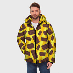 Куртка зимняя мужская Шоколадки, цвет: 3D-светло-серый — фото 2
