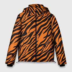 Куртка зимняя мужская Полоски тигра - tiger, цвет: 3D-светло-серый