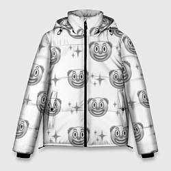 Куртка зимняя мужская Клоунада чб, цвет: 3D-черный