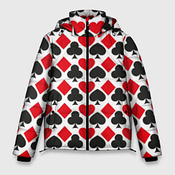 Куртка зимняя мужская Масти карточные - символика, цвет: 3D-черный