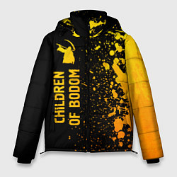 Куртка зимняя мужская Children of Bodom - gold gradient: по-вертикали, цвет: 3D-черный