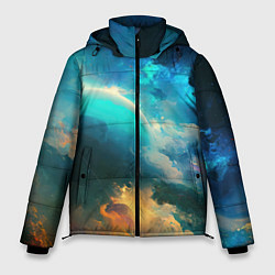 Куртка зимняя мужская Далекий космос, цвет: 3D-черный
