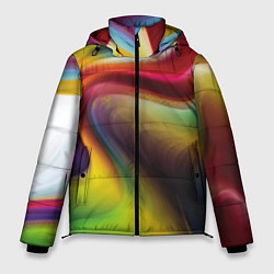 Мужская зимняя куртка Rainbow waves