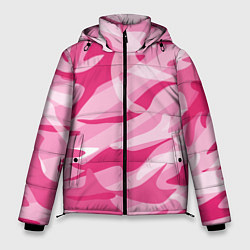 Куртка зимняя мужская Камуфляж в розовом, цвет: 3D-красный