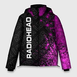 Куртка зимняя мужская Radiohead rock legends: по-вертикали, цвет: 3D-черный