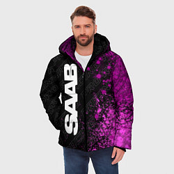 Куртка зимняя мужская Saab pro racing: по-вертикали, цвет: 3D-черный — фото 2