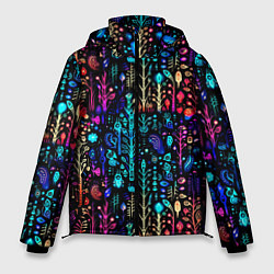 Мужская зимняя куртка Флуоресцентные Цветы