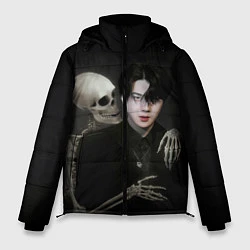 Куртка зимняя мужская Сехун со скелетом, цвет: 3D-черный