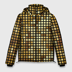 Мужская зимняя куртка Золотая мозаика, поверхность диско шара