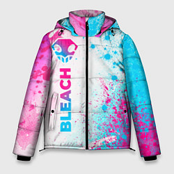 Куртка зимняя мужская Bleach neon gradient style: по-вертикали, цвет: 3D-черный