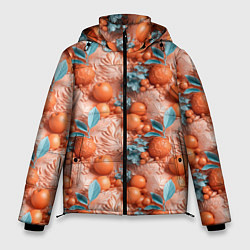 Мужская зимняя куртка Сочные фрукты клипарт