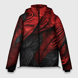 Мужская зимняя куртка Red black texture