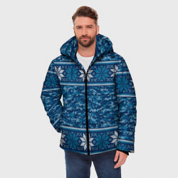 Куртка зимняя мужская Камуфляжный свитер - алатырь, цвет: 3D-светло-серый — фото 2