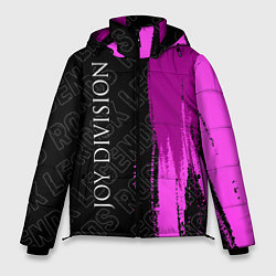 Куртка зимняя мужская Joy Division rock legends: по-вертикали, цвет: 3D-черный
