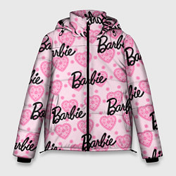 Мужская зимняя куртка Логотип Барби и розовое кружево