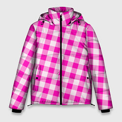 Мужская зимняя куртка Розовая клетка Барби