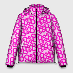 Куртка зимняя мужская Логотип Барби - буква B, цвет: 3D-черный