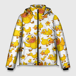 Куртка зимняя мужская Yellow ducklings, цвет: 3D-черный