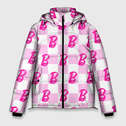 Мужская зимняя куртка Розовая шашка и Барби