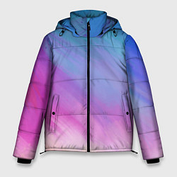 Куртка зимняя мужская Абстрактная текстура акварельного градиента, цвет: 3D-красный