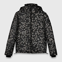Куртка зимняя мужская Цветочки вишни, цвет: 3D-светло-серый