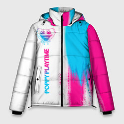 Куртка зимняя мужская Poppy Playtime neon gradient style: по-вертикали, цвет: 3D-черный