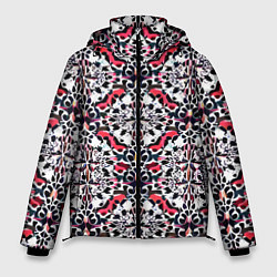 Куртка зимняя мужская Геометрический паттерн - нейросеть, цвет: 3D-светло-серый