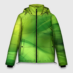 Мужская зимняя куртка Green lighting background