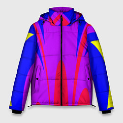 Куртка зимняя мужская Яркий цветной мотив, цвет: 3D-светло-серый