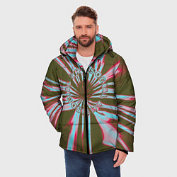 Куртка зимняя мужская Антисоциальный, цвет: 3D-черный — фото 2