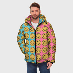 Куртка зимняя мужская Smiley, цвет: 3D-черный — фото 2