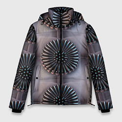 Мужская зимняя куртка Узор из жидкого металла